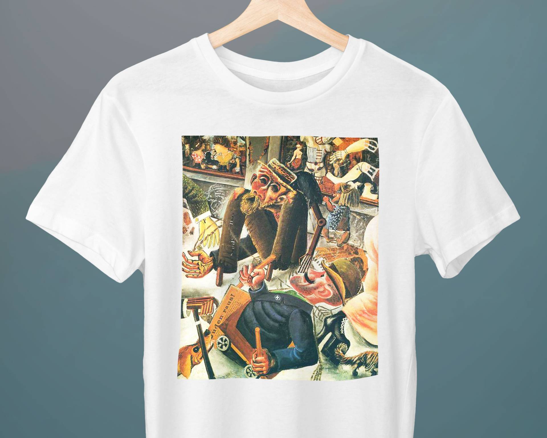 Prager Straße, Otto Dix Gemälde, Unisex T-Shirt, Kunst Geschenk Für Sie, Ihn, Kunstliebhaber von Exhibilirio