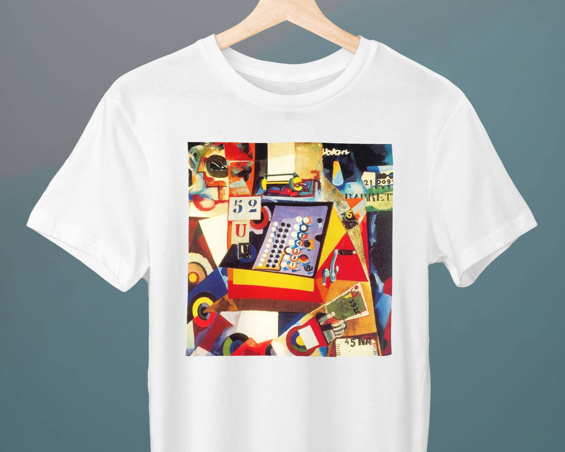 Registrierkasse, Amadeo De Souza-Cardoso, Unisex T-Shirt, Kunst Abstrakte Kunst, Kubismus, Dada, Geschenk Für Sie, Ihn, Kunstliebhaber von Exhibilirio