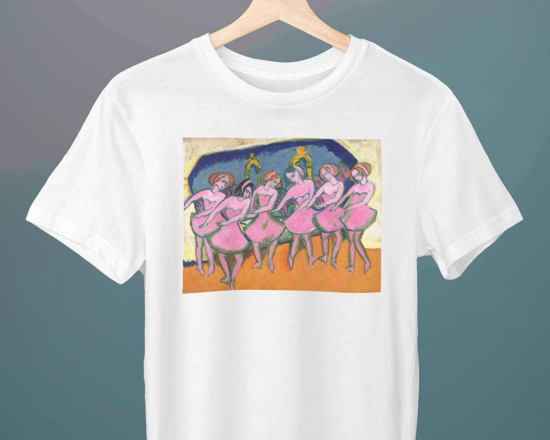 Sechs Tänzer, Ernst Ludwig Kirchner, Unisex T-Shirt, Geschenk Für Sie, Ihn, Kunstliebhaber von Exhibilirio