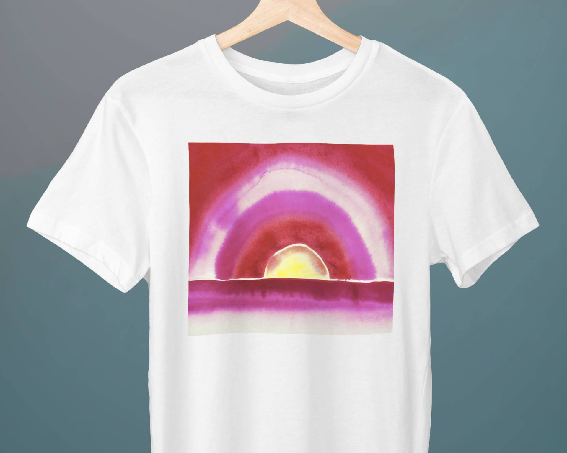 Sonnenaufgang, Georgia O'keeffe Malerei, Unisex T-Shirt, Kunst Sonnenaufgang Geschenk Für Sie, Ihn, Kunstliebhaber von Exhibilirio