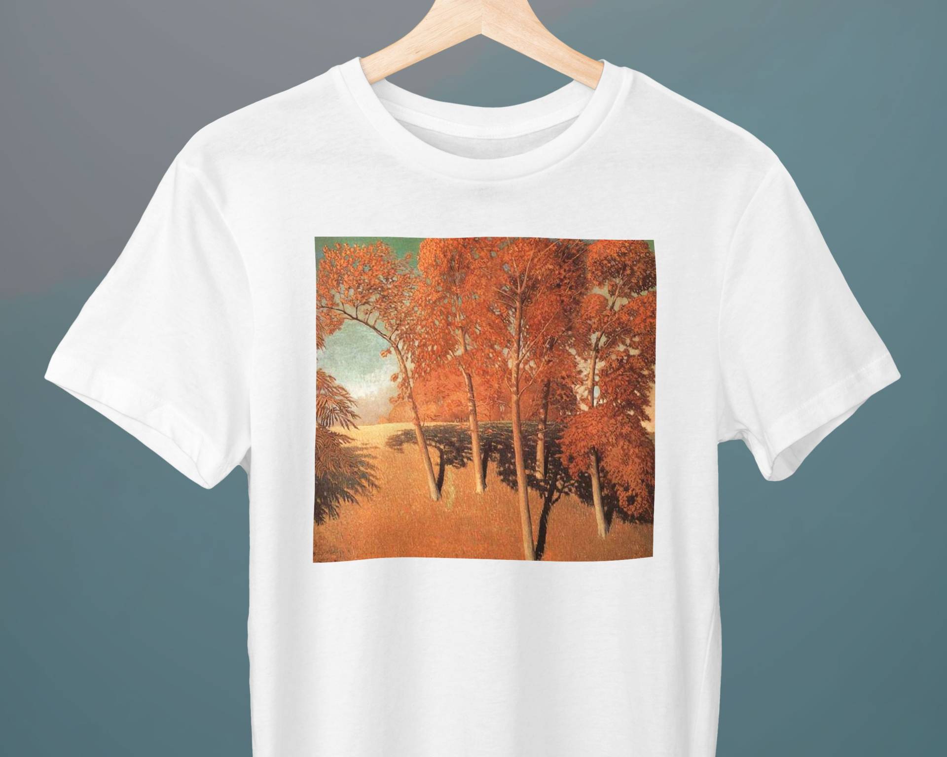 Spring's Oak, Grant Wood, Unisex T-Shirt, Kunst Kunstgalerie, Geschenk Für Sie, Ihn, Kunstliebhaber von Exhibilirio