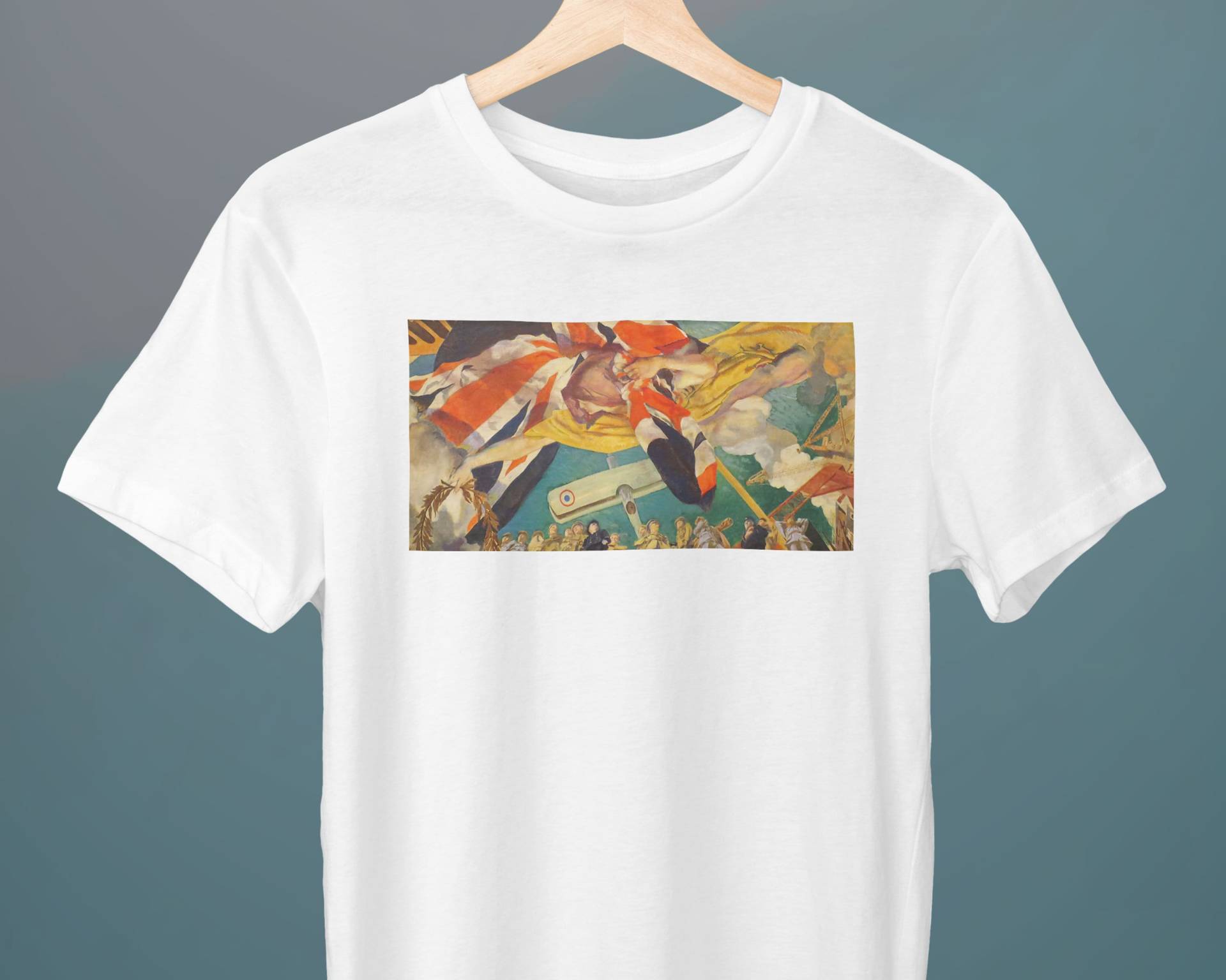 studie Für Deckenmalerei Die Große Halle Des Institute Of Civil Engineers, London, Charles Sims, Unisex T-Shirt, Kunst T-Shirt von Exhibilirio