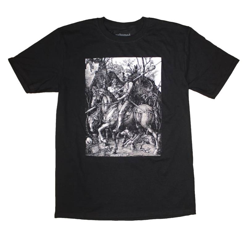 Die Reiter - Siebdruck Gedruckt T Shirt Albrecht Durer Ritter, Tod Und Teufel Die Reiter - Siebdruck Gedruckt T Shirt Albrecht Durer Ritter, Tod Und Teufel von ExhumedVisions