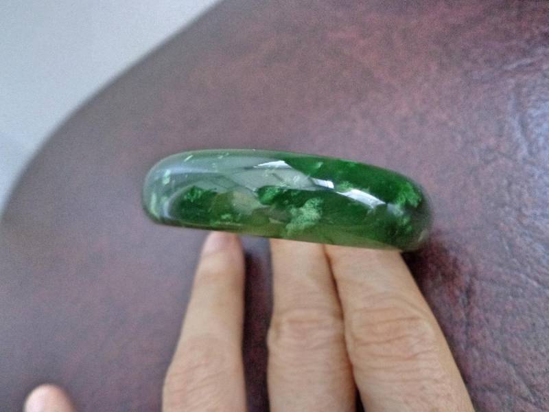 53 Mm Nephrit-Jade D-Armreif. S322 von Eximha
