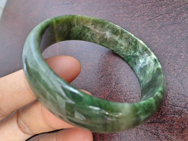 57 Mm Nephrit-Jade-Armreif. Sa4 57 Mm Nephrit-Jade-Armreif. Sa4 von Eximha