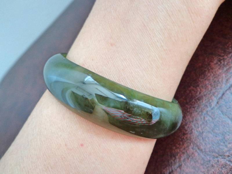 58 Mm Nephrit-Jade-Armreif. S141 58 Mm Nephrit-Jade-Armreif. S141 von Eximha