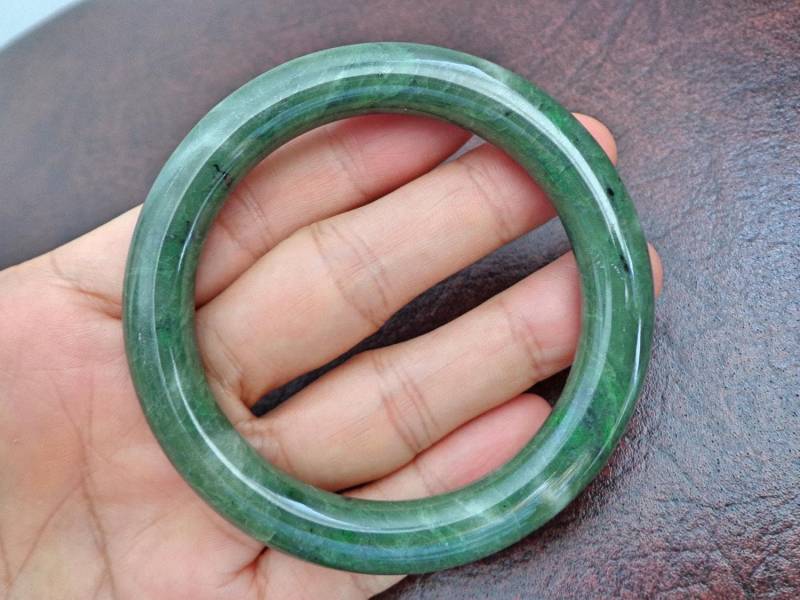 58 Mm Nephrit-Jade-Armreif. S206 von Eximha