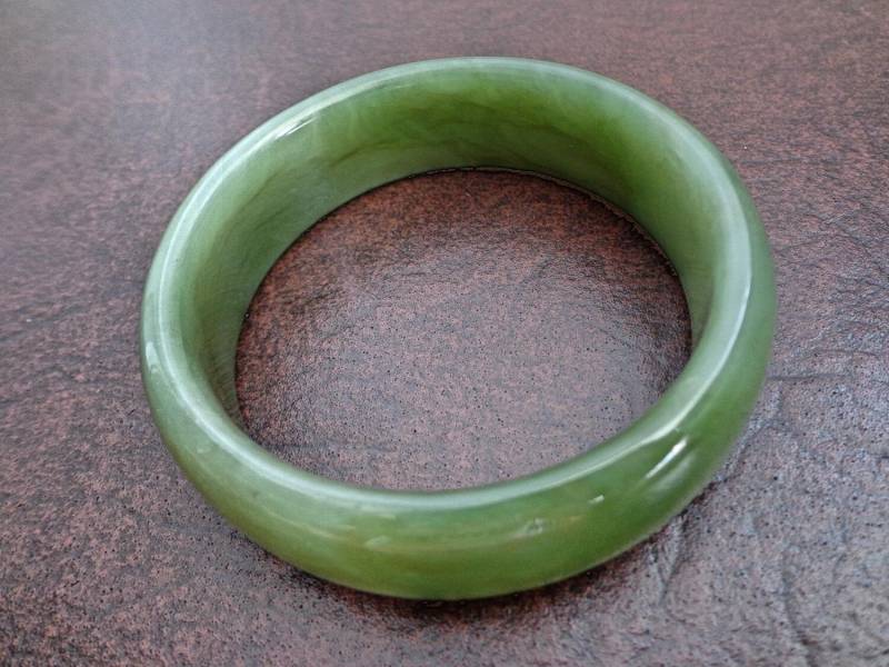 58 Mm Nephrit-Jade D-Armreif. S138 58 Mm Nephrit-Jade D-Armreif. S138 von Eximha
