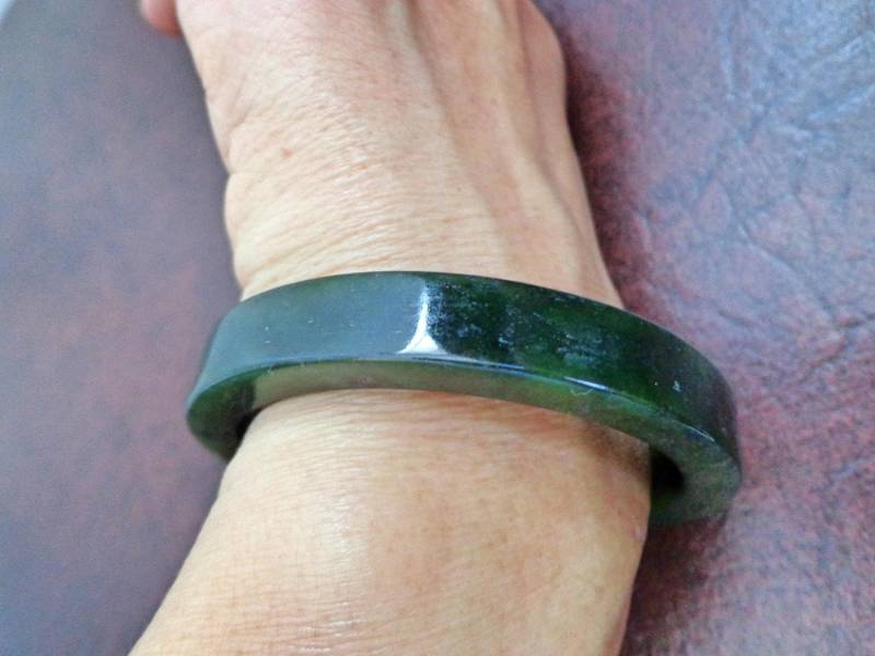 58 Mm Nephrit Jade Zylinder Armreif S161 58 Mm Nephrit Jade Zylinder Armreif S161 von Eximha