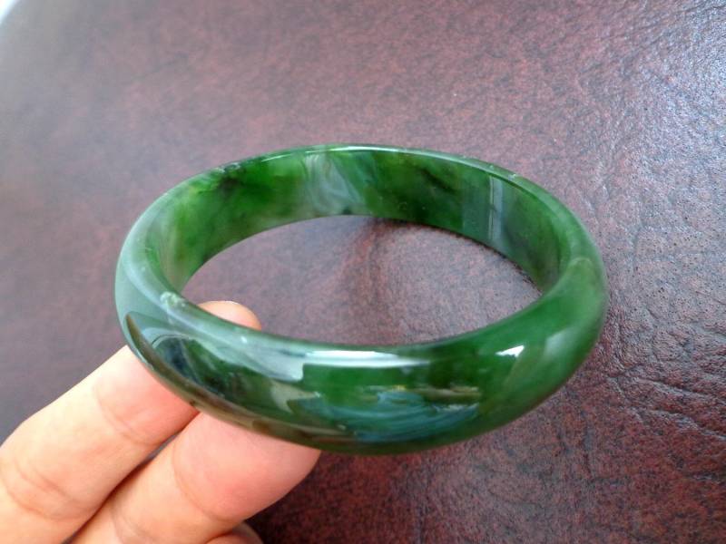 60 Mm Nephrit-Jade-Armreif. S291 60 Mm Nephrit-Jade-Armreif. S291 von Eximha