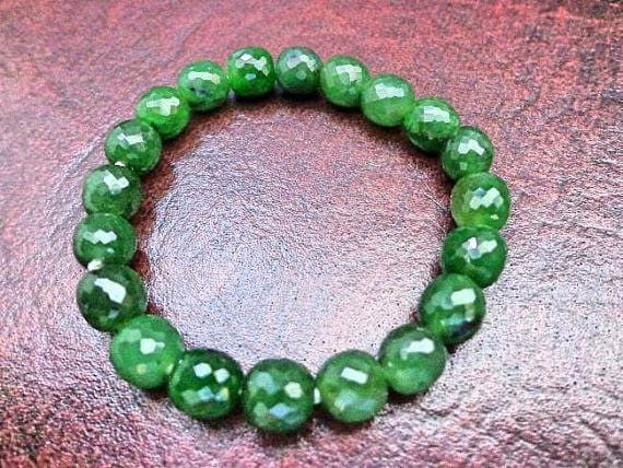 7 Und 8 Mm Nephrit Jade Facettiertes Trommel - Oder Rocailles Perlenarmband. S453 7 Und 8 Mm Nephrit Jade Facettiertes Trommel - Oder Rocailles Perlenarmband. S453 von Eximha