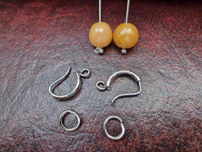8 Mm Kristall Edelstein Facettierte Runde Perlen Ohrringe. S518 8 Mm Kristall Edelstein Facettierte Runde Perlen Ohrringe. S518 von Eximha