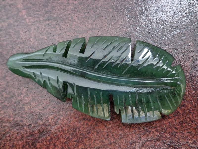Nephrit Jade Blatt Anhänger. S290 Nephrit Jade Blatt Anhänger. S290 von Eximha
