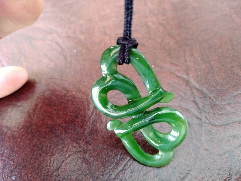 Nephrit Jade Herz Paar Anhänger. S462 Nephrit Jade Herz Paar Anhänger. S462 von Eximha