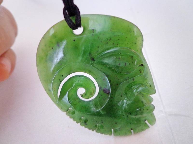 Nephrit Jade Maori Gesicht Anhänger. Sl288 Nephrit Jade Maori Gesicht Anhänger. Sl288 von Eximha