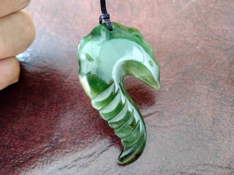 Nephrit Jade Seepferdchen Anhänger. S246 Nephrit Jade Seepferdchen Anhänger. S246 von Eximha