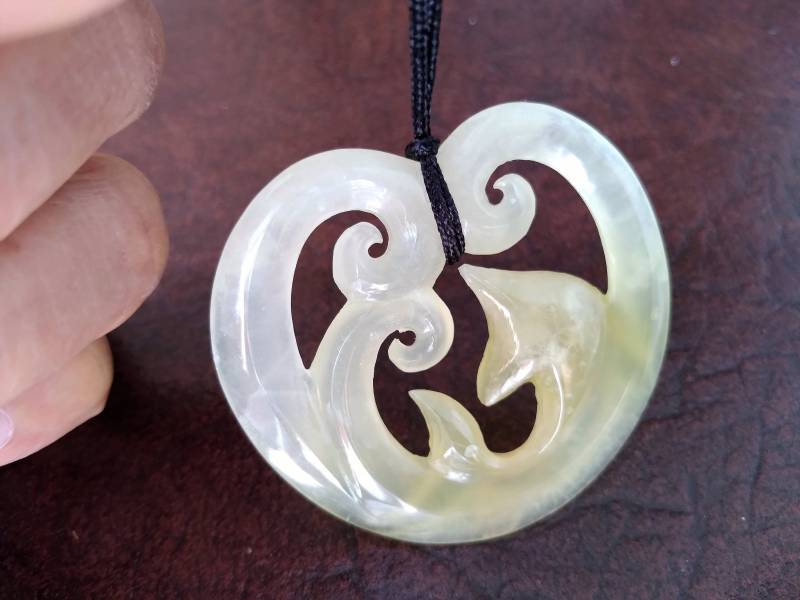 Onyx Edelstein Delfin Ozean Anhänger. Sy365 von Eximha