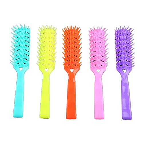 Gebogene Entlüftungsbürste, flexible Bürsten mit Nylonborsten zum Föhnen, Pflegen und Stylen, Haarbürste für Männer und Frauen, belüftete Styling-Haarbürste von Exingk
