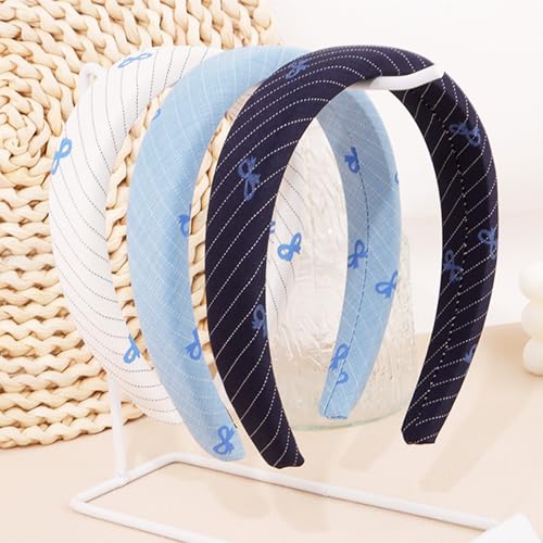 EXIPSAT 3PCS Damen Haarreifen Set, Breit Haarreif & Haarband Damen, Bunte Haaraccessoires mit Wickel-Optik für Frauen von Exipsat