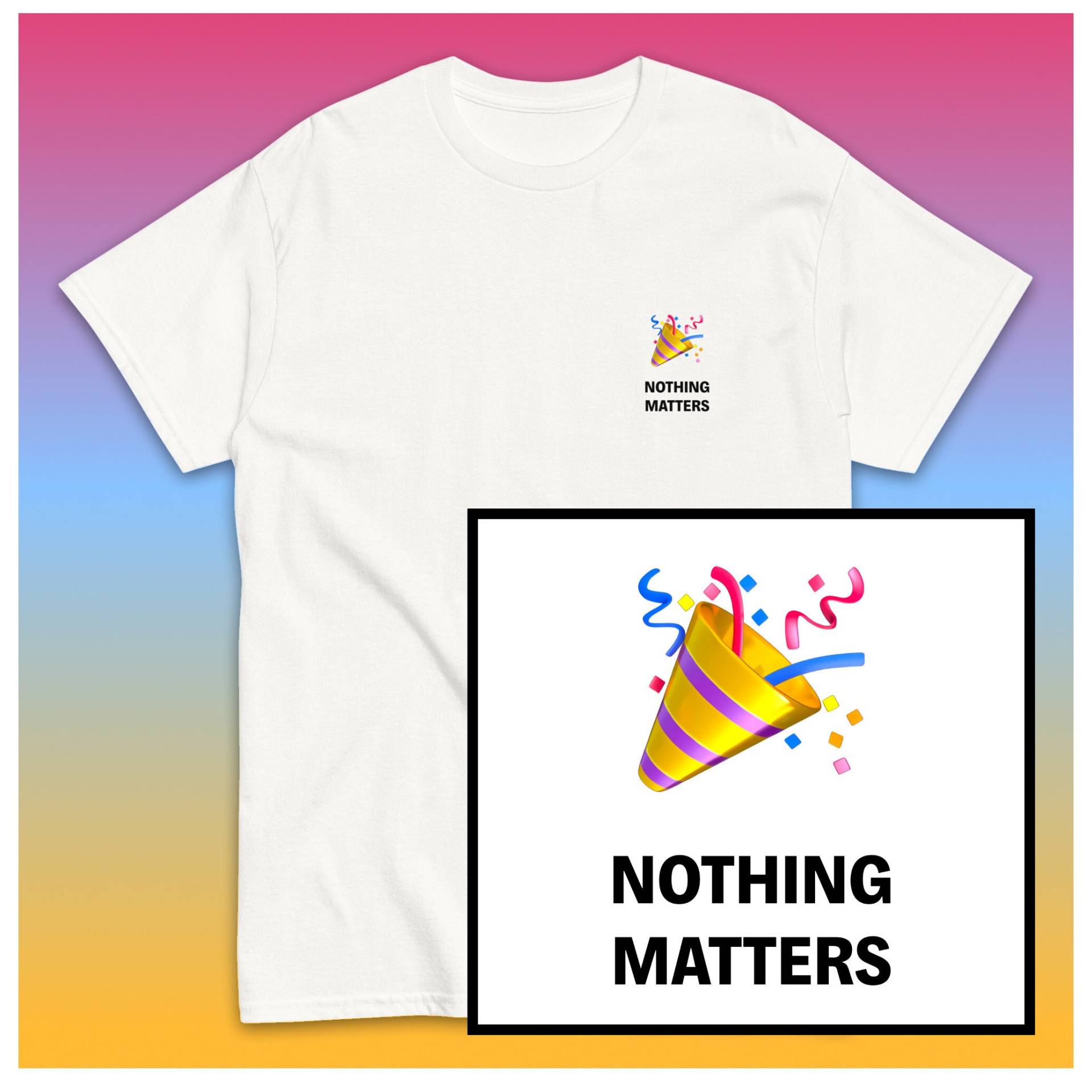 Nichts Matters Existierendes T-Shirt, Emoji Shirt, Deprimiertes Geschenk, Dread Emo, Philosophie Der Globale Erwärmung Nichts Matters Existierendes T-Shirt, Emoji Shirt, Deprimiertes Geschenk, Dread Emo, Philosophie Der Globale Erwärmung von ExistentialEmoji