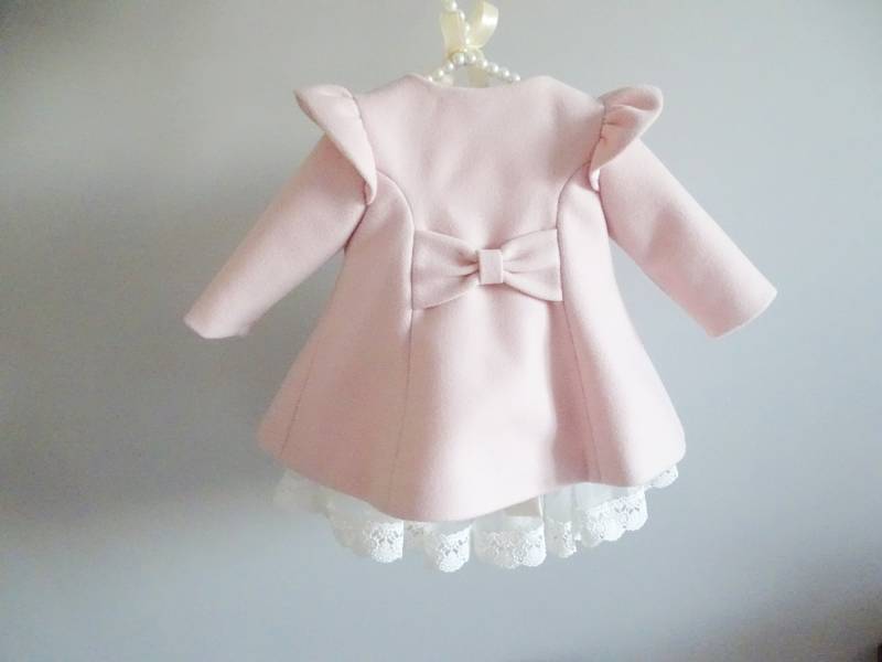 Mantel, Taufe , Taufmantel, Wintermantel, Herbstmantel, Fleece Babymantel Taufmantel Mädchen von ExklusivFestmode