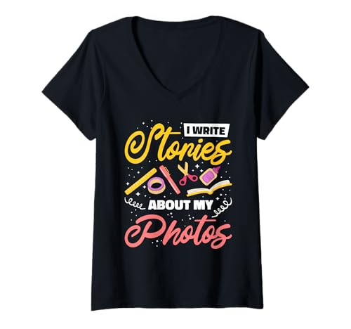 Damen Tolles Scrapbooking Apparel Männer Frauen Kinder Bastel Fans T-Shirt mit V-Ausschnitt Damen Tolles Scrapbooking Apparel Männer Frauen Kinder Bastel Fans T-Shirt mit V-Ausschnitt von Exklusives Scrapbooker Basteldesign
