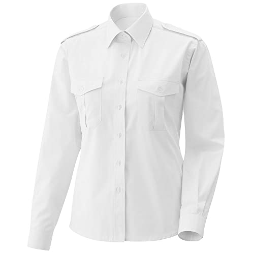 Exner Fashion Art. 458 I Pilotenbluse Langarm - weiß Größe 38 von Exner