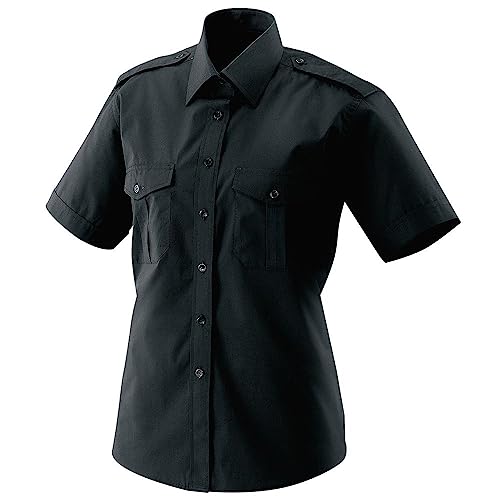 Exner Fashion Art. 459 I Pilotenbluse Kurzarm - schwarz Größe 42 von Exner