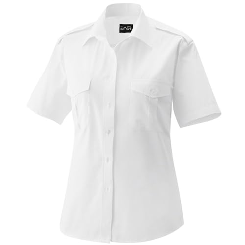 Exner Fashion Art. 459 I Pilotenbluse Kurzarm - weiß Größe 42 von Exner