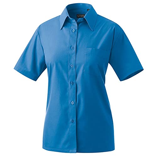 Exner Damenbluse halbarm Fb. royal Blue Gr. 46 von Exner