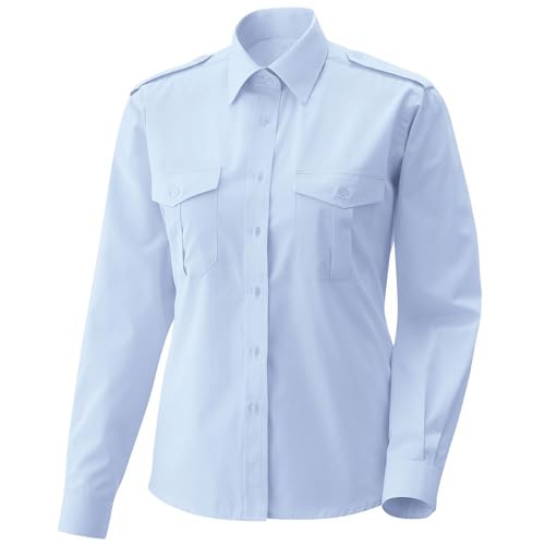 Exner Fashion Art. 458 I Pilotenbluse Langarm - Light Blue Größe 32 von Exner