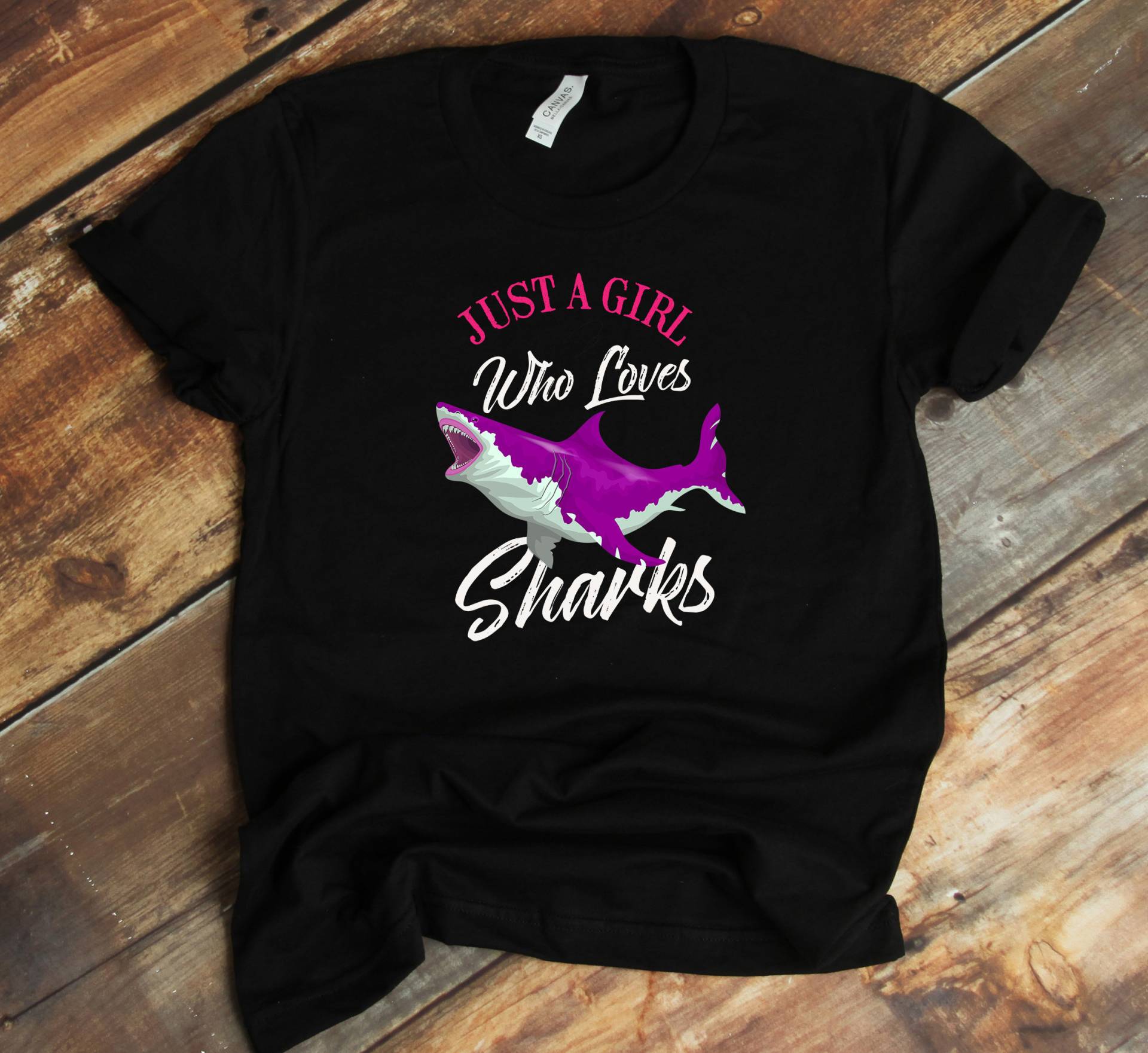 Nur Ein Mädchen, Das Haie Liebt, Süßes Hai Shirt, T-Shirt, Liebhaber Geschenk, Shirt von ExocetMerch