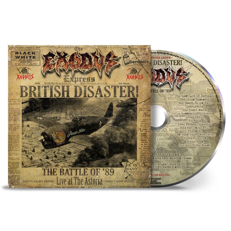 British disaster: The battle of '89 (Live at the Astoria) von Exodus - CD (Digipak) von Exodus