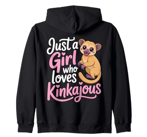 Just A Girl Who Loves Kinkajous Exotic Pet Kapuzenjacke Just A Girl Who Loves Kinkajous Exotic Pet Kapuzenjacke von Exotic Pet Lover Kinkajou Animal Mischief