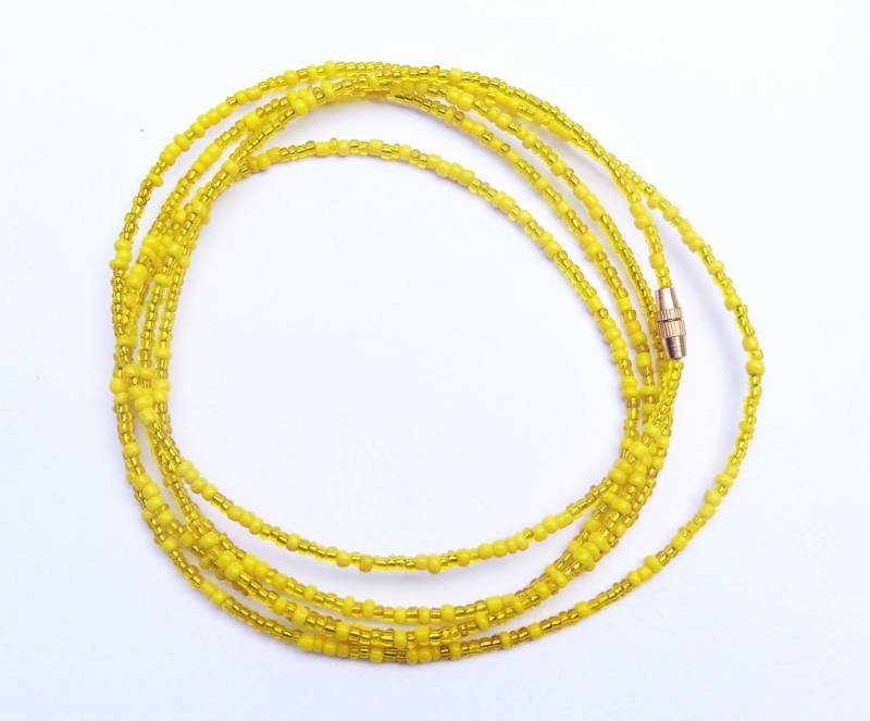 Oshun Göttin Taillenperlen Gelbe Bauchkette Mit Karabinerverschluss Oshun Göttin Taillenperlen Gelbe Bauchkette Mit Karabinerverschluss von ExoticBodyBeads