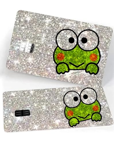 ExotixCard The Original Ultra Bling Reflective Card Sticker Debit - Credit Skin Shiny Removable Cover Especially Bright, Protecting No Bubble, Waterproof Card Cover, Grün , 1 Stück von ExotixCard