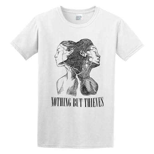 ExpIution Nothing But Thieves Tour Poster Tshirt Men's Tops Tees White S von ExpIution