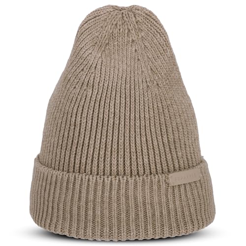 Expatrié Beanie Damen Beige - Luna - Strickmütze für Herbst Winter - Weiche Warme Wintermütze - Mütze Stylisch Elegant & Zeitlos von Expatrié