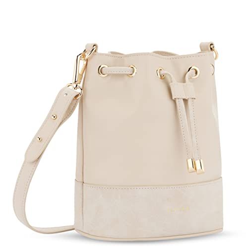 Expatrié Handtasche Damen Klein Beige - Sarah Small - Crossbody Schultertasche aus Veganem Leder - Elegante Kleine Umhängetasche für Freizeit - Mini Tasche mit abnehmbarem Schultergurt von Expatrié