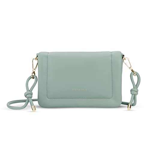 Expatrié Handtasche Damen Klein Grün - Zoe Small - Clutch Tasche aus Veganem Leder - Elegante Kleine Umhängetasche für Hochzeit Ausgehen & Party von Expatrié