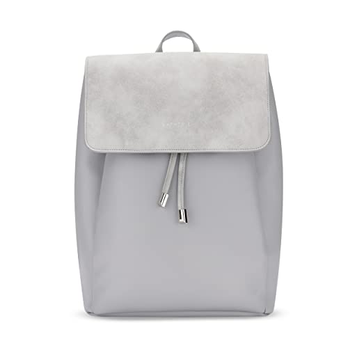 Expatrié Rucksack Damen Elegant Grau - Estelle - Moderner Kleiner Tagesrucksack für City, Business & Uni - Kunstleder Damenrucksack Klein - Wasserabweisend von Expatrié
