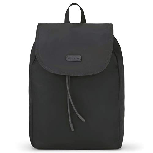 Expatrié Rucksack Damen Schwarz Clara Damenrucksack aus hochwertigem Nylon - Schwarzer Freizeit Tagesrucksack Leicht & Klein - Moderner Daypack für Frauen, Magnetverschluss von Expatrié