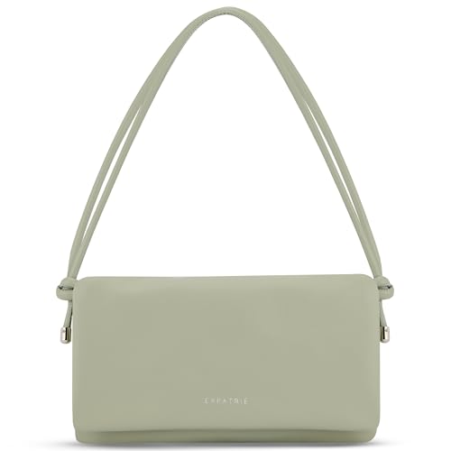 Expatrié Umhängetasche Damen Grün - Juliette - Stylische Clutch für Hochzeit, Party & Freizeit - 2 in 1 Kleine Handtasche - Crossbody Bag für Frauen - Längenverstellbarer Schultergurt von Expatrié