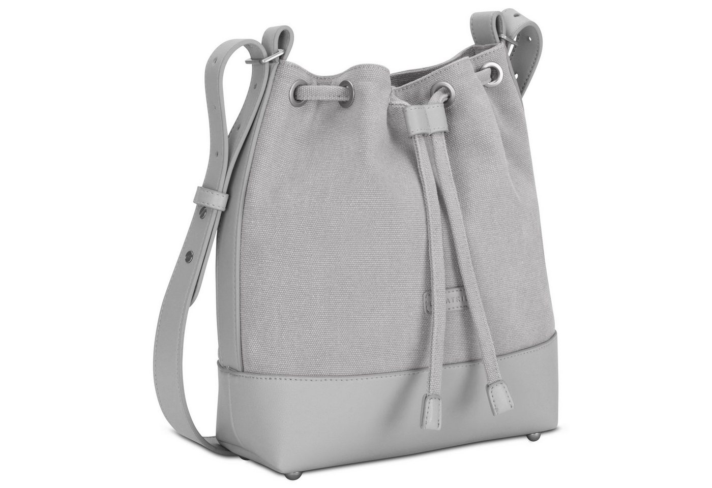 Expatrié Handtasche Lily Beuteltasche Damen, Elegante Handtasche, Aus Baumwoll-Canvas und Veganem Kunstleder, Verstellbarer Schultergurt von Expatrié