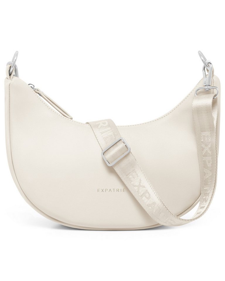 Expatrié Umhängetasche Lea Small Half Moon Bag Schultertasche, Elegante Crossbody Bag in Halbmond Form, Wasserabweisend von Expatrié