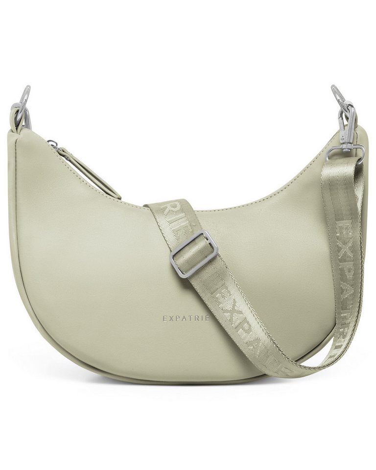 Expatrié Umhängetasche Lea Small Half Moon Bag Schultertasche, Elegante Crossbody Bag in Halbmond Form, Wasserabweisend von Expatrié