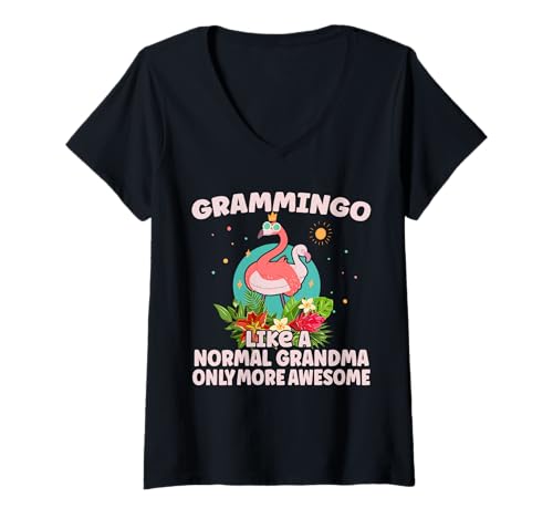 Damen Großmutter du bist oder wirst von deinem Enkelkind Sein, dann yo T-Shirt mit V-Ausschnitt Damen Großmutter du bist oder wirst von deinem Enkelkind Sein, dann yo T-Shirt mit V-Ausschnitt von Expectant Grandma Gift Idea Grandmother Gift