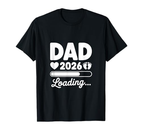 Dad 2026 Loading Erwartender Vater Baby Ankündigung T-Shirt Dad 2026 Loading Erwartender Vater Baby Ankündigung T-Shirt von Expecting Father Dad 2026 Pregnancy