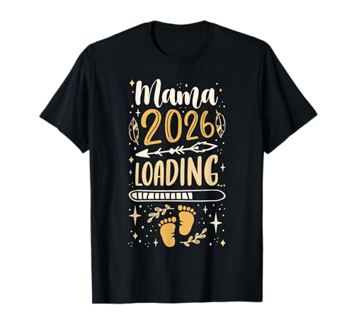 Mama 2026, Werdende Mama, Schwangere Mutter T-Shirt von Expecting Parents 2026 Gifts Ideas by Conreo