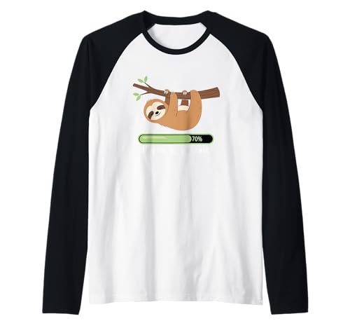 Baby Loading Please Wait Faultier Humor Raglan von Expecting Parents Pregnancy Journey